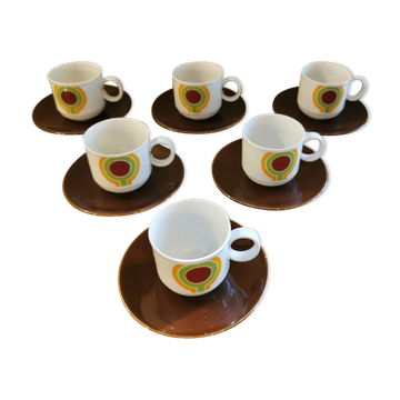Vintage coffee service Bavaria 6 cups