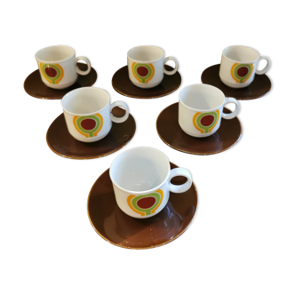 Vintage bavarian coffee set 6 cups