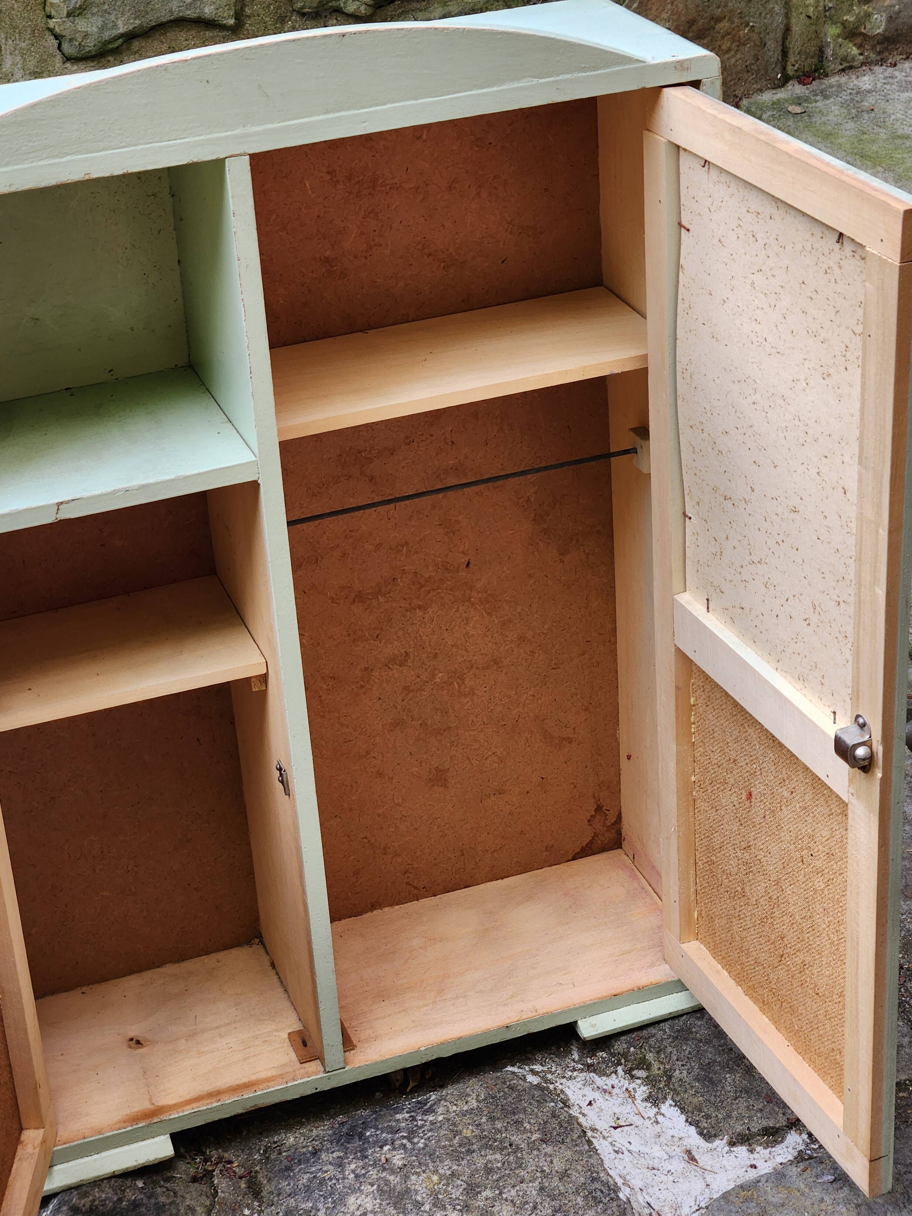 Doll wardrobe or vintage bathroom furniture