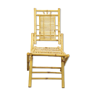 Vintage bamboo folding chair