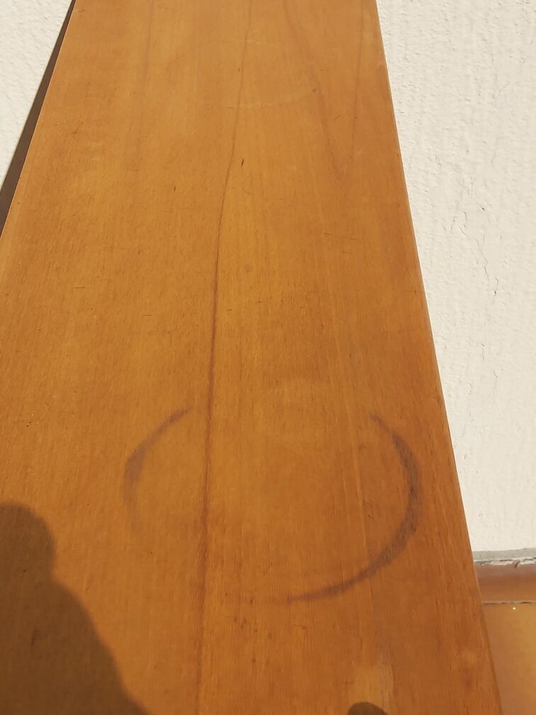 Vintage bamboo wood shelf