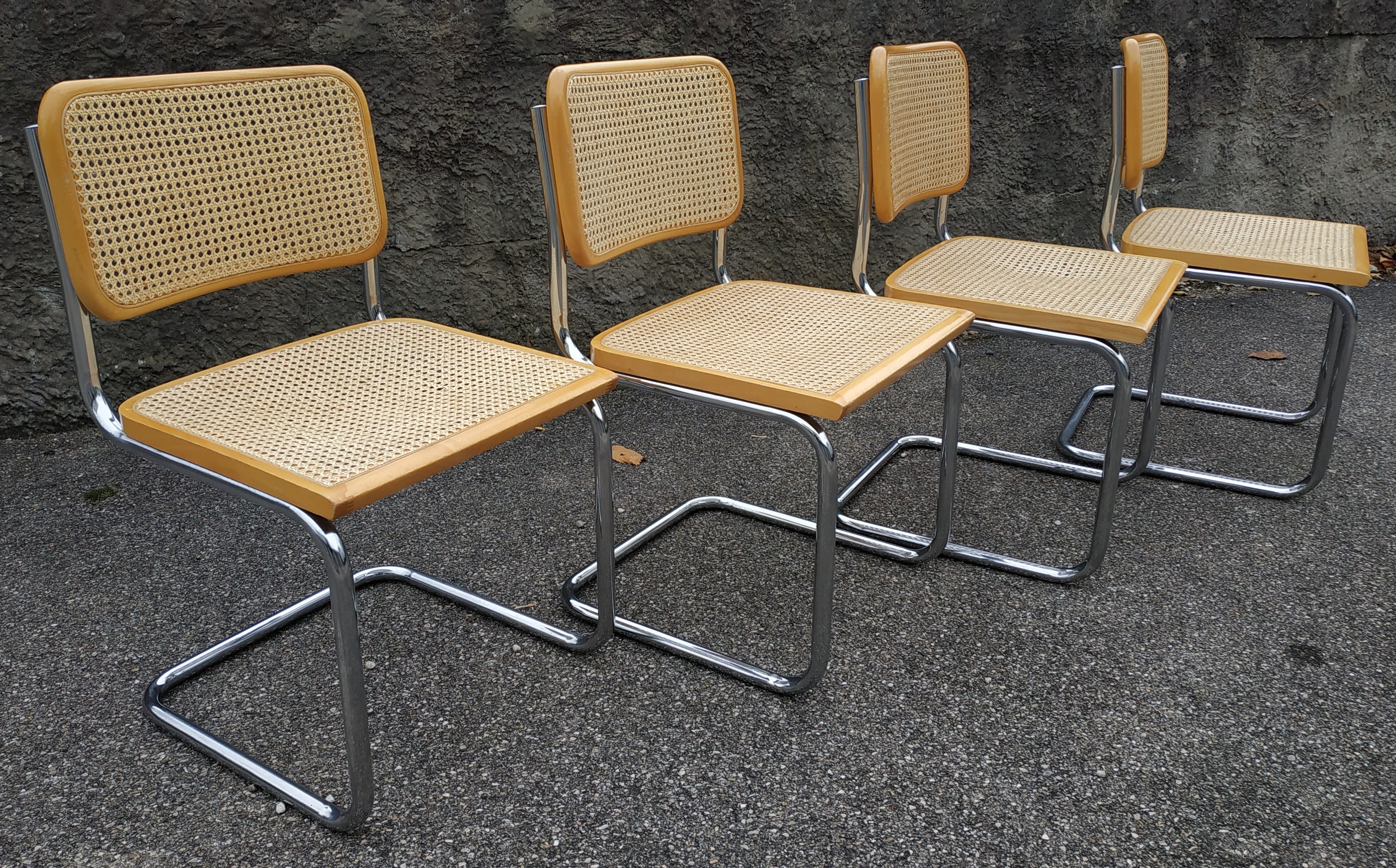 Set of 4 chairs B32 Marcel Breuer 70