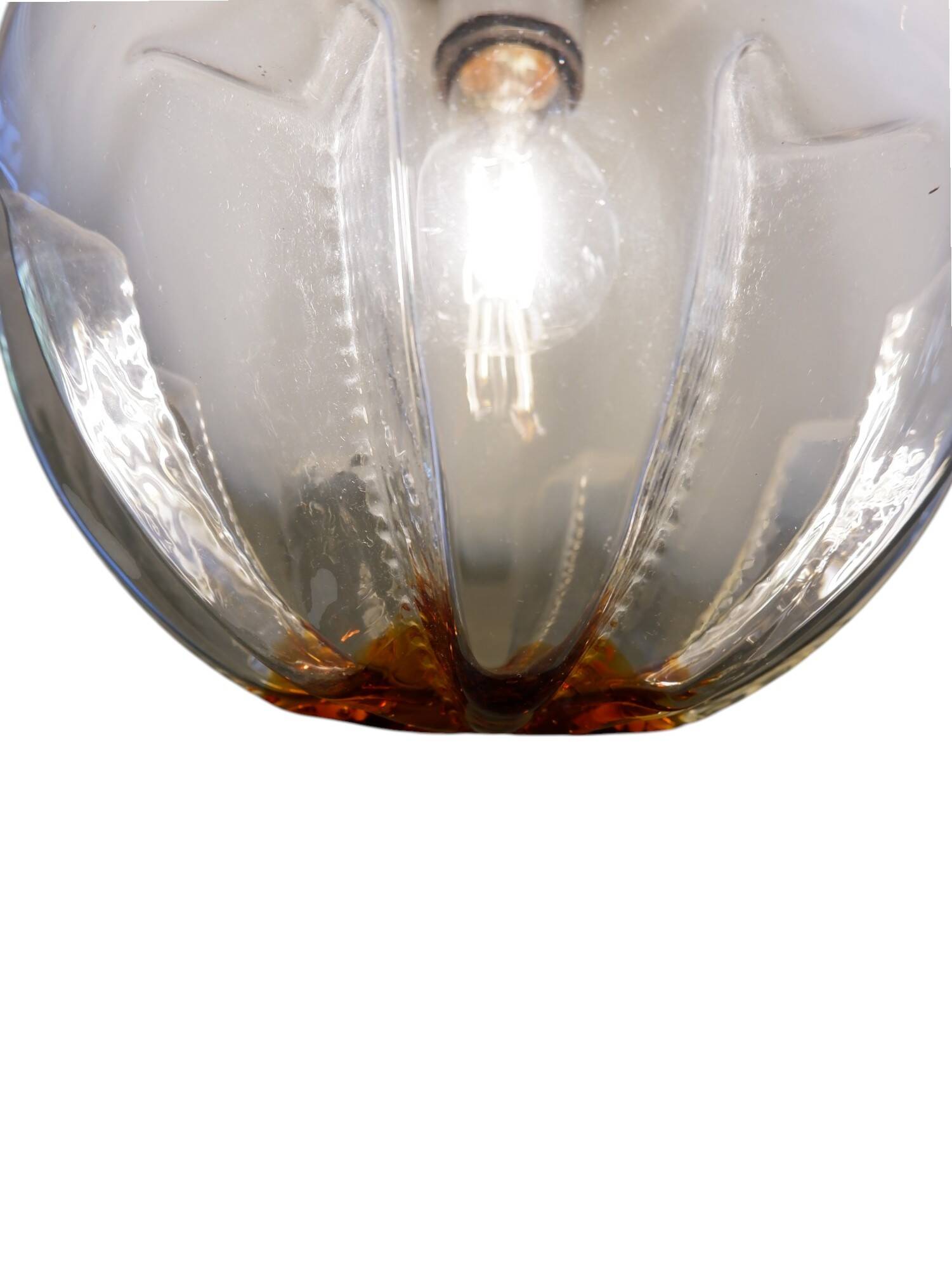 Murano glass hanging lamp by Mazzega, 1970s