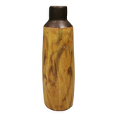 Vase rustique en céramique à glaçure coulante des années 1970.