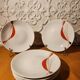 6 dessert plates from the 1970s Wintertling Marktleuthen Bavaria.