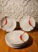 6 dessert plates from the 1970s Wintertling Marktleuthen Bavaria.