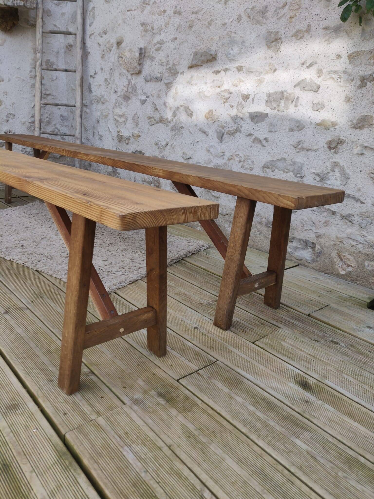 Pair of old benches