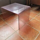 Smoked plexiglass sofa end from the 70s