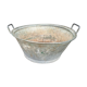 Old zinc basin with handles