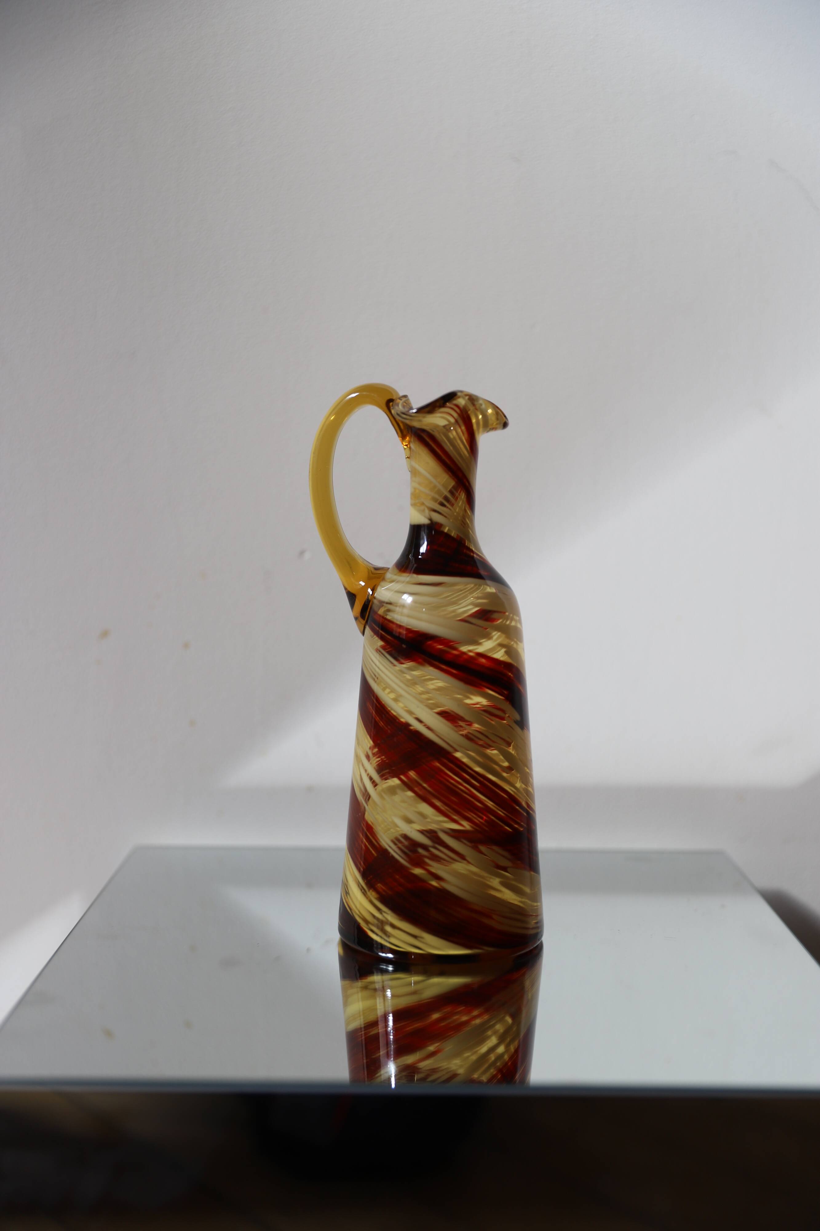 Two-tone Murano carafe