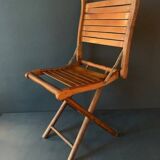 Small old folding wooden chair, 1940
