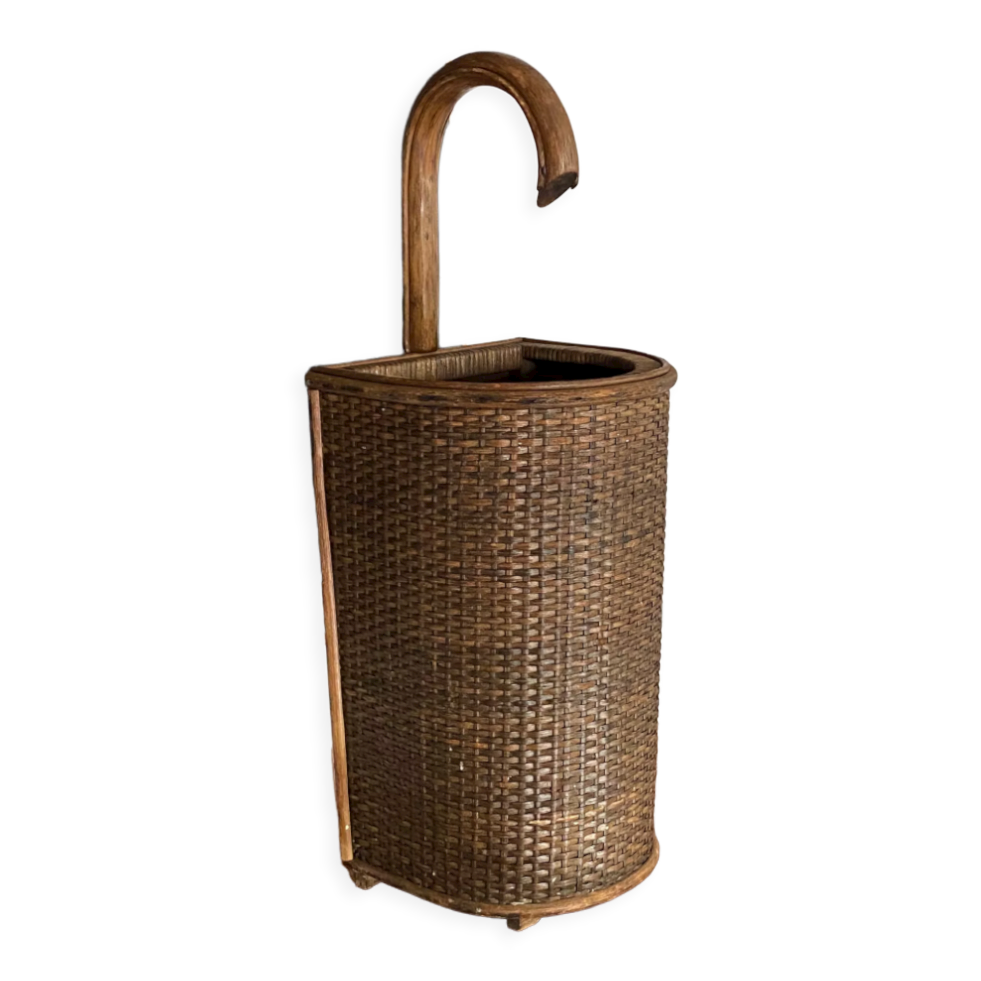 Vintage rattan umbrella door