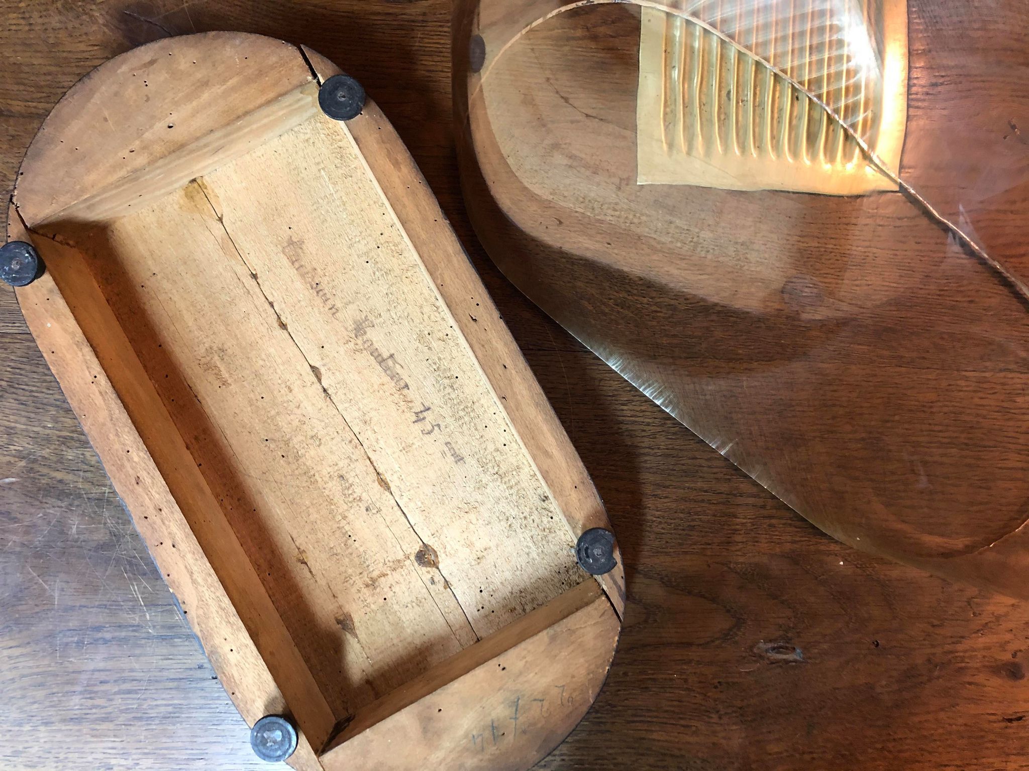 Former Napoleon III wedding globe in blown glass