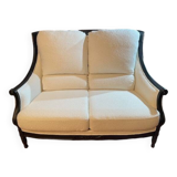 Vintage bergère sofa