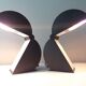 Paire de lampes de table italiennes Disco par Bertorelle