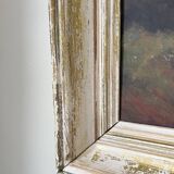 Antique painting of a forest landscape signed S.Gautier