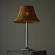 Grace table lamp in tin with rattan shade, 1930s