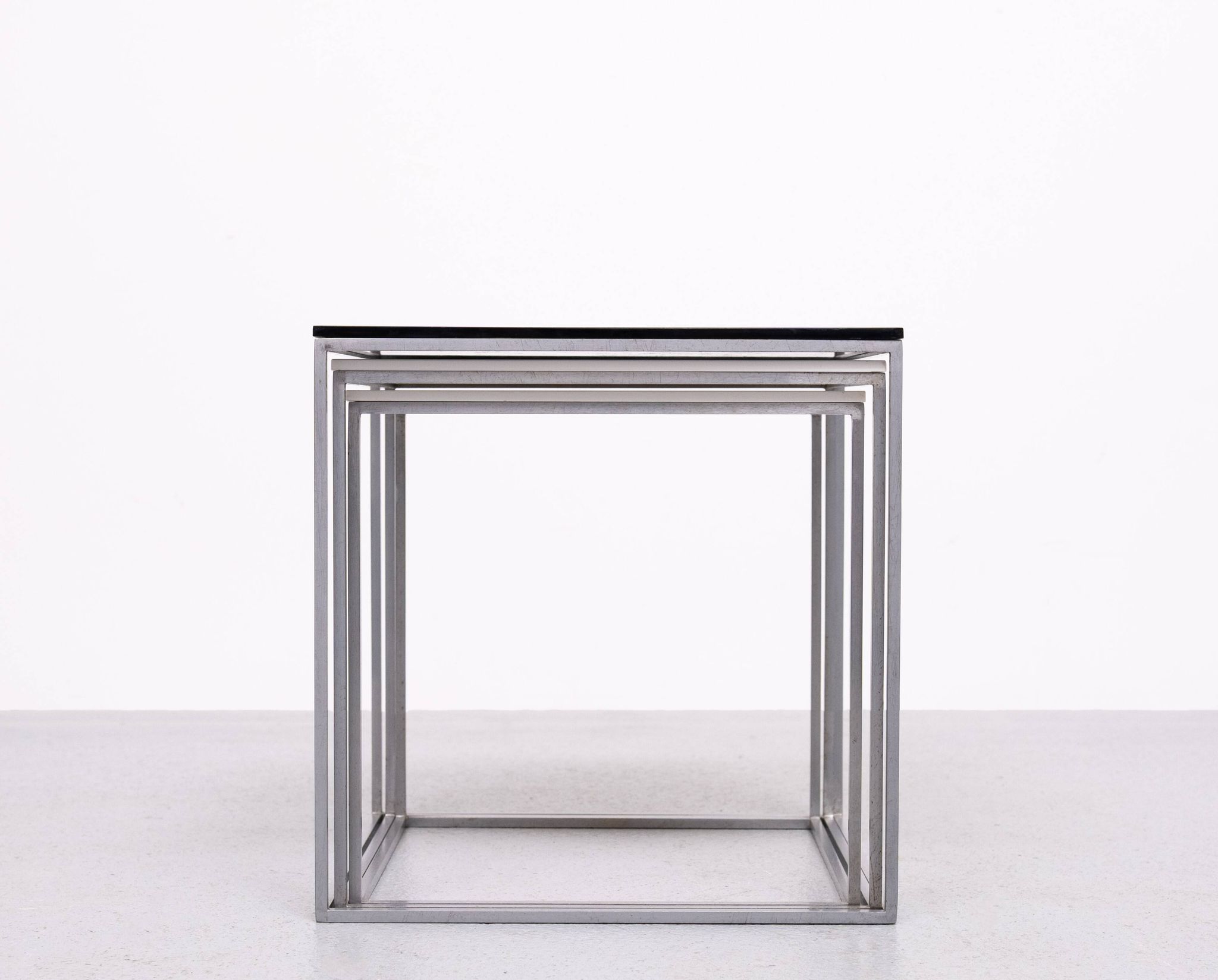 Nesting Tables model PK-71 designed by Poul Kjærholm. by E. Kold Christense