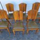 6 art deco chairs