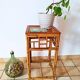 Bamboo and rattan side table from the 1970s.