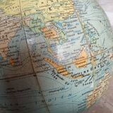 Old Girard and Barrère world map terrestrial globe