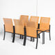 Set of 7 vintage Robert chairs by Thomas Albrecht for Atoll, Germany 1980