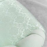 Divano vintage en tessuto verde salvia anni '50