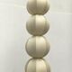 German cocoon pendant lamp from the mid-century by Friedel Wauer for Goldkant Leuchten, 1960s.