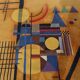 Decorative rug Kandinsky vintage abstract art 285 x 200 cm