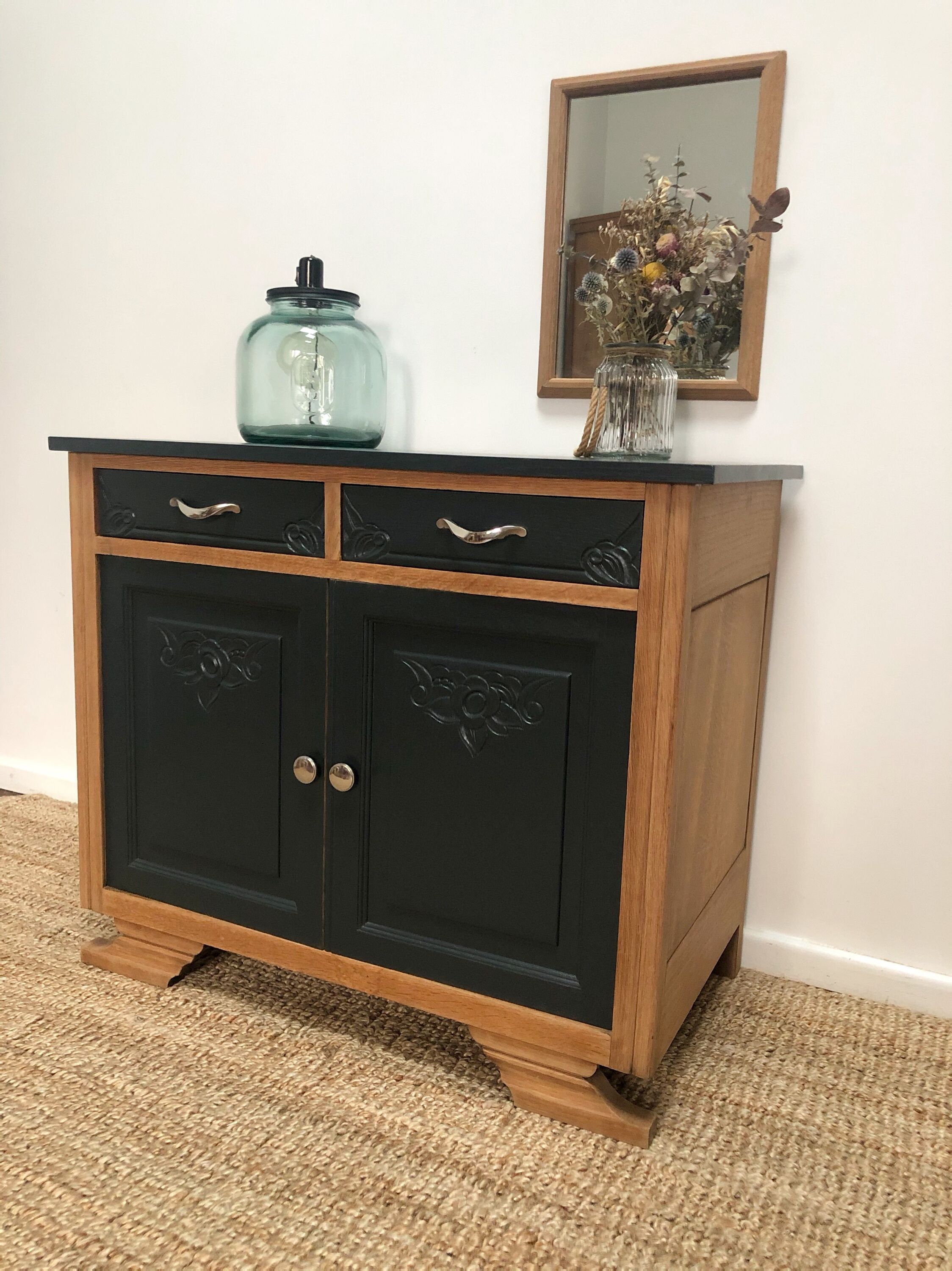 Art Deco oak buffet
