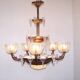 Art Deco chandelier signed Ezan, France