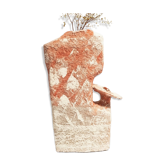 Sculptural vase mineral spirit Boho - Wabi-Sabi