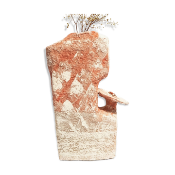 Sculptural vase mineral spirit Boho - Wabi-Sabi