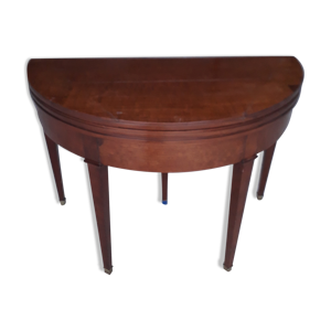 table demi lune à jeu