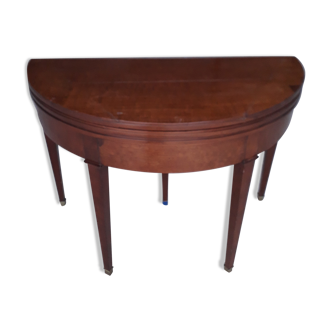 19th century mahogany half-moon table