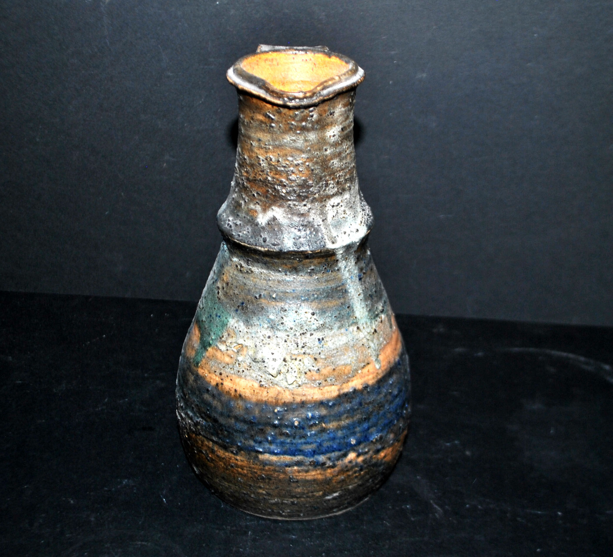 Claire BERGER Vintage 1970 Ceramic Pitcher – Stoneware from Puisaye La Borne