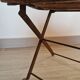 Old folding garden chair for children