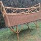 Vintage rattan baby cot