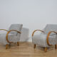 Model 410 armchairs by Jindřich Halabala for Up Závody, 1930s, set of 2