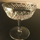 Lot of six glasses waterford crystal champagne alana pattern glasses crystal cup