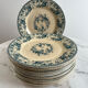 Ironstone gien 1875 — bouquet of roses collection set of 12
