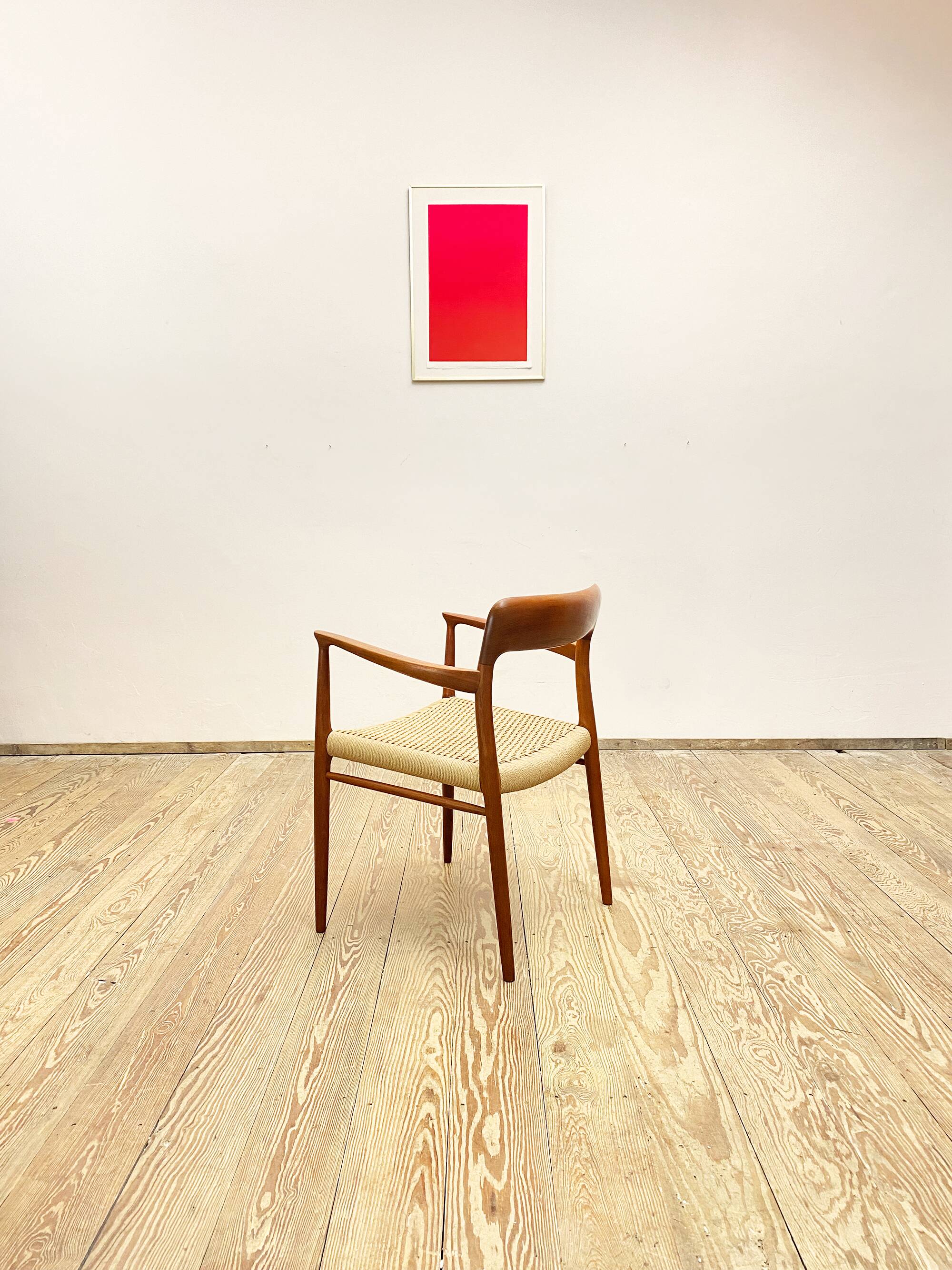 Mid century teak armrest chair by Niels O. Møller for J.L. Moller, Model 56, Denmark, 1950s