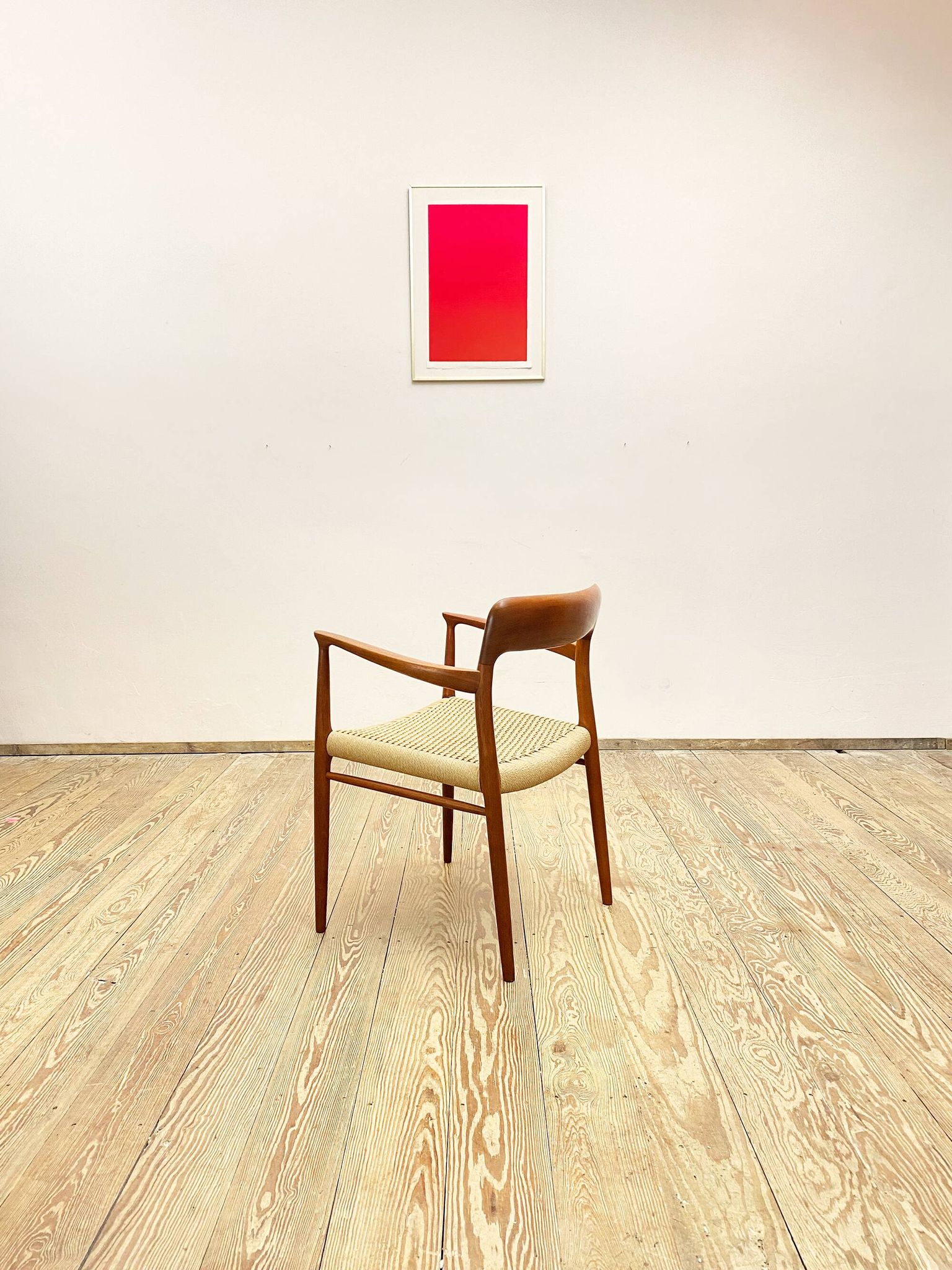 Mid century teak armrest chair by Niels O. Møller for J.L. Moller, Model 56, Denmark, 1950s