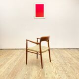 Mid century teak armrest chair by Niels O. Møller for J.L. Moller, Model 56, Denmark, 1950s