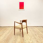 Mid century teak armrest chair by Niels O. Møller for J.L. Moller, Model 56, Denmark, 1950s