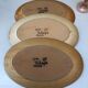 Set of three stoneware dishes village france