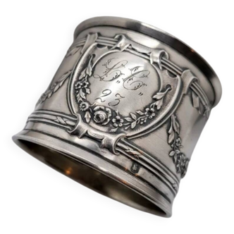 Ancien Rond de Serviette en Argent Poinçon Minerve Orfèvre Louis Coignet