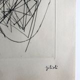 Emile gilioli (after), untitled, c. 1990. original engraving with stamp