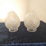 Globes for art deco wall lamp