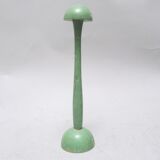 Green wooden hat holder